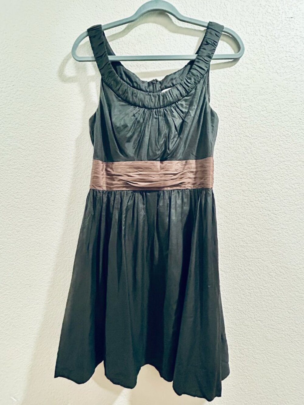 WHBM Fit & Flare Cotton/Silk Dress